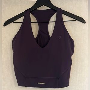 Whitney Simmons x gymshark v4 crop tank in indigo navy size M